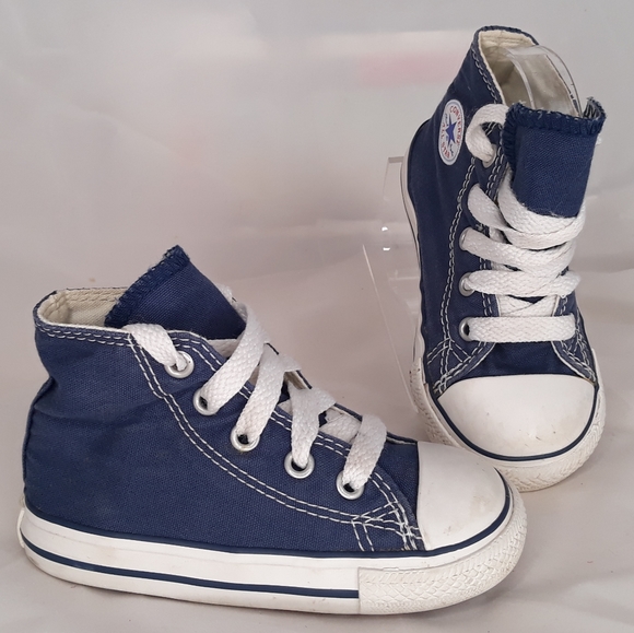 navy blue converse kids